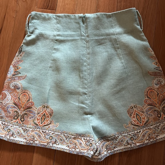 Zimmerman linen shorts size 0 Petite with belt like new! - Picture 8 of 10